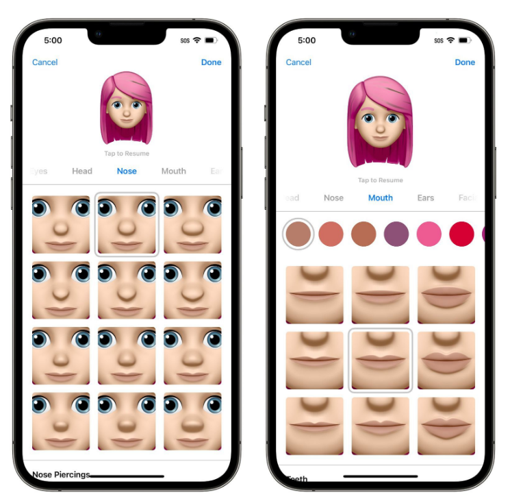 禄劝苹果手机维修分享​iOS 16中的拟我表情有了哪些变化和升级 