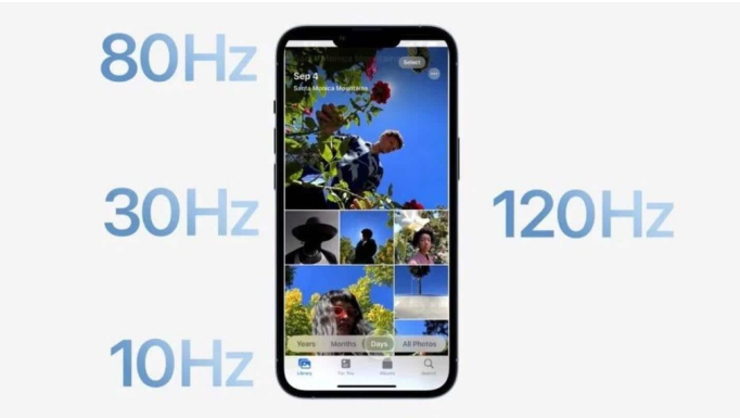 禄劝苹果14维修分享iPhone 14有高刷吗 